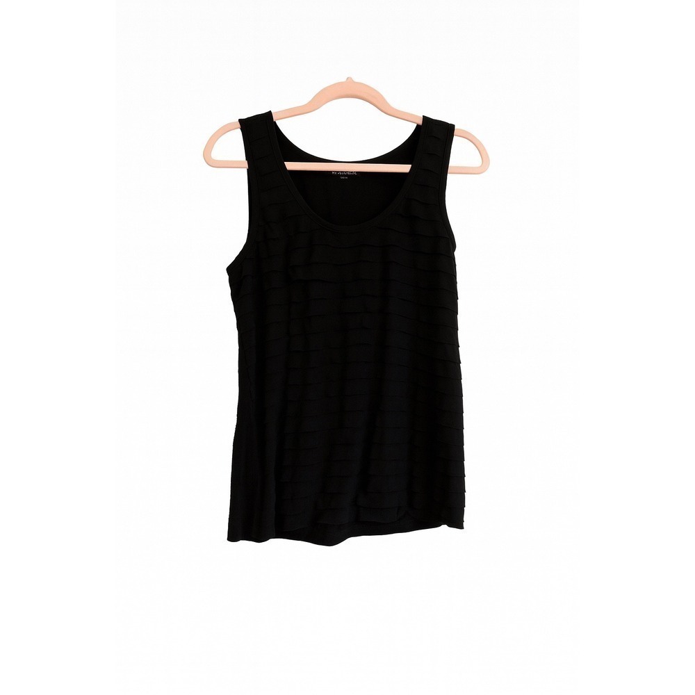 White House Black Market WHBM Ruffle Front Tank Top blouse– Size Medium